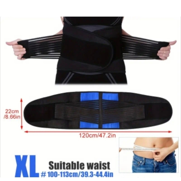 1pc Adjustable Double Pull Lumbar Support Belts - Picture 4 of 5